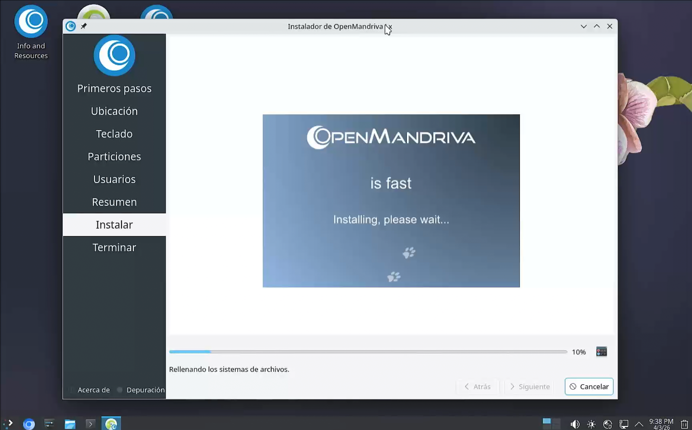 Proceso de instalación de OpenMandriva