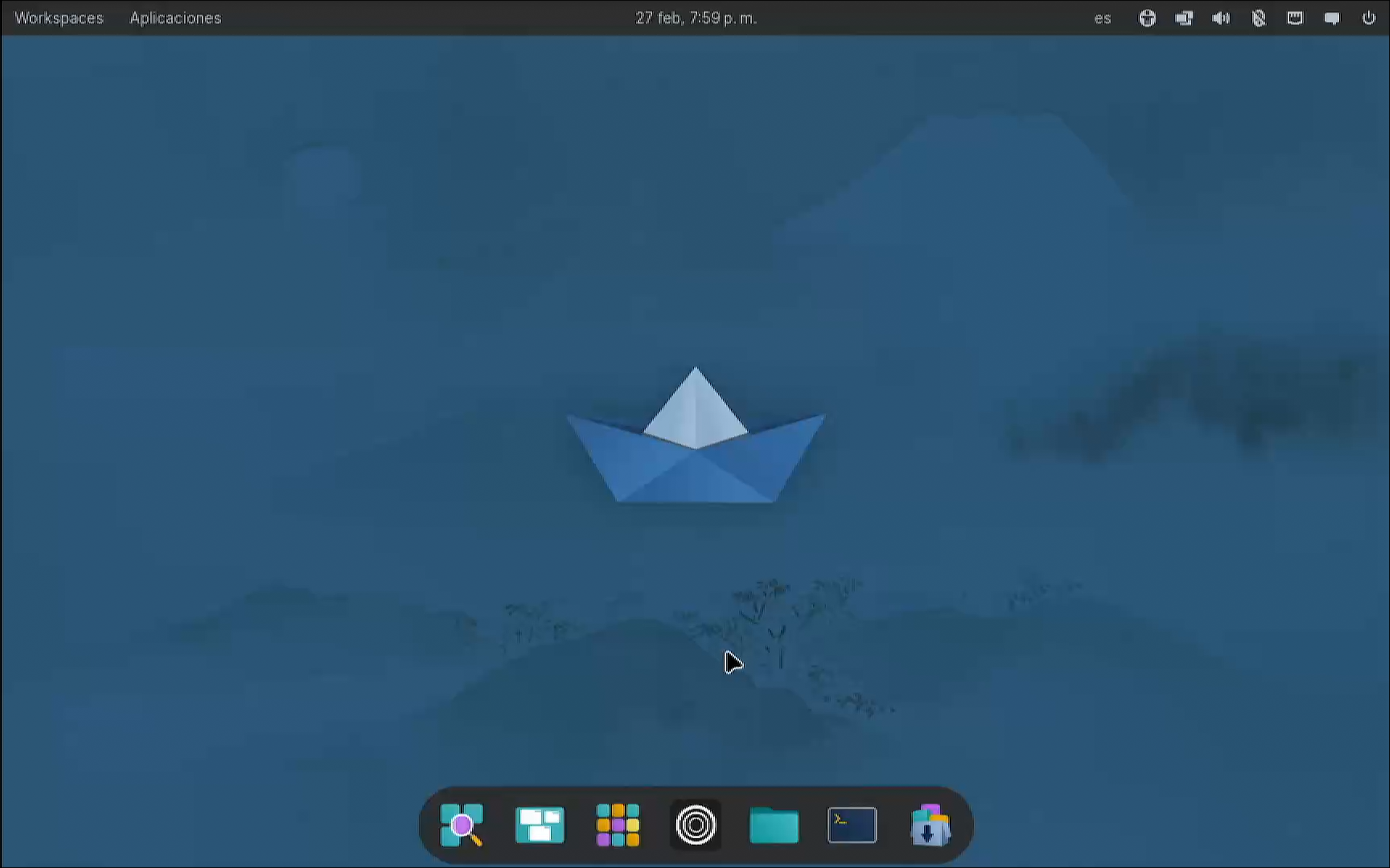 Escritorio Cosmic de Origami Linux
