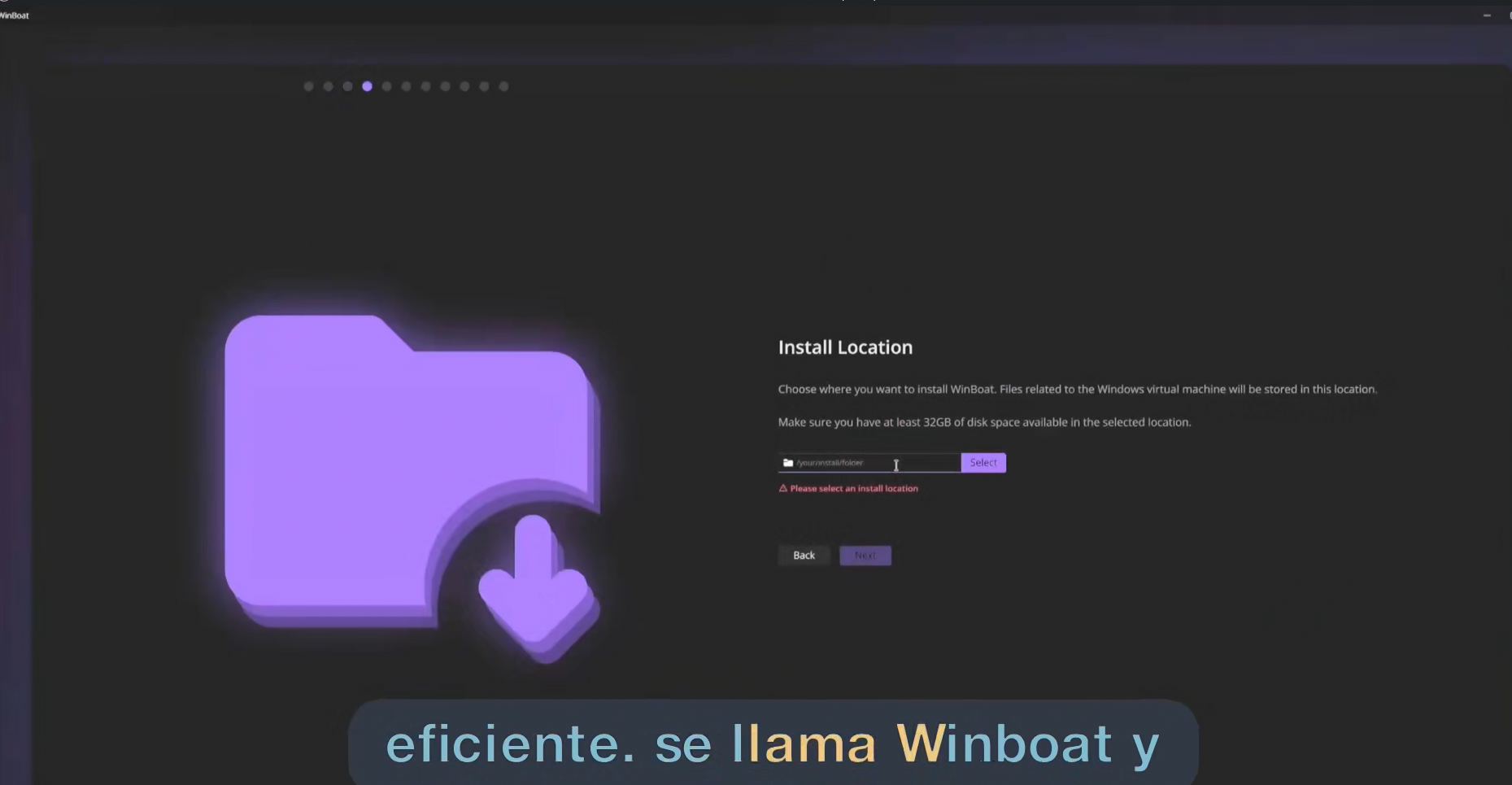 Ubicación de instalación